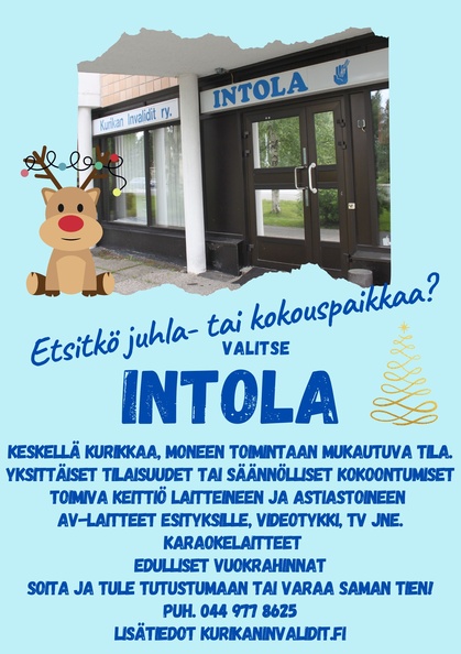 Juhlapaikka Intola kurikassa