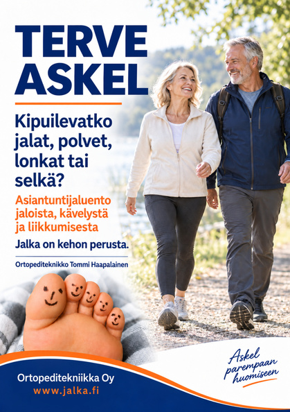 Intolassa 30.11. klo 13:00 alkaen: Jalkaluento ja mahdollisuus henkilökohtaiseen jalkojen arviointiin ja 3D-skannauksen luennon jälkeen. Tule kuulolle! Intolassa 30.11. klo 13:00 alkaen: Jalkaluento ja mahdollisuus henkilökohtaiseen jalkojen arviointiin ja 3D-skannauksen luennon jälkeen. Tule kuulolle!